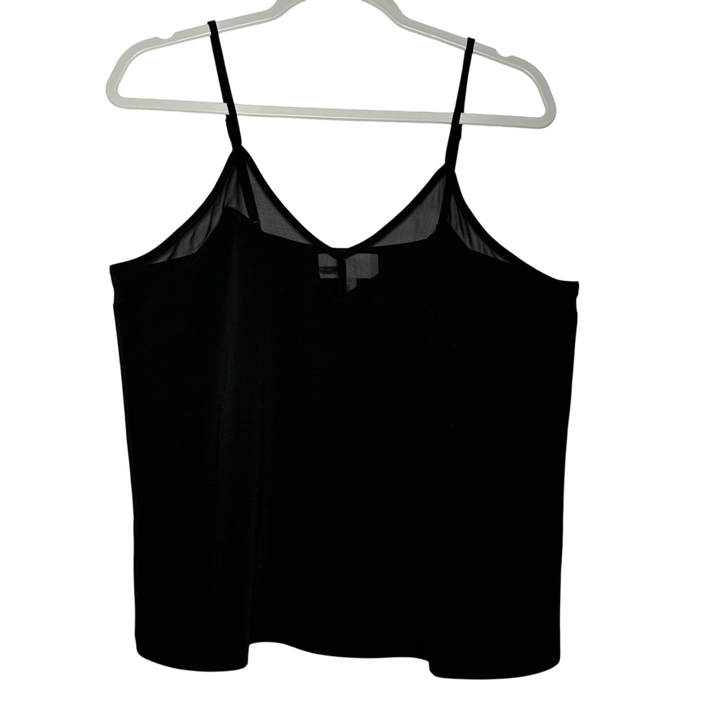 Nordstrom‎ Rack Black Sheer Trim Camisole Tank Top M